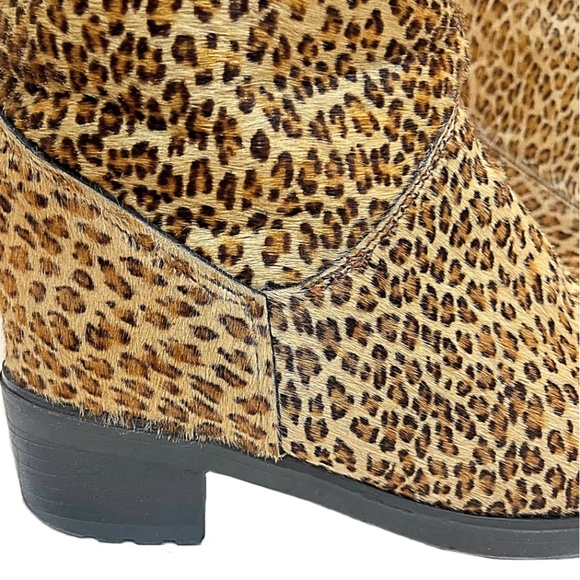 Pajar Tall Calf Hair Leopard Print Boots, Sz 7 - Picture 10 of 15
